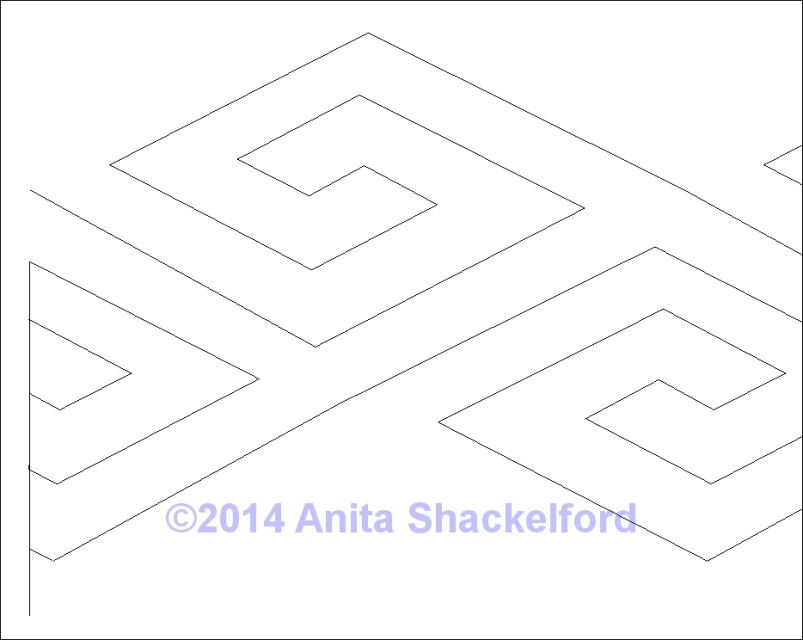 Modern Set 4 Spiral Diamonds