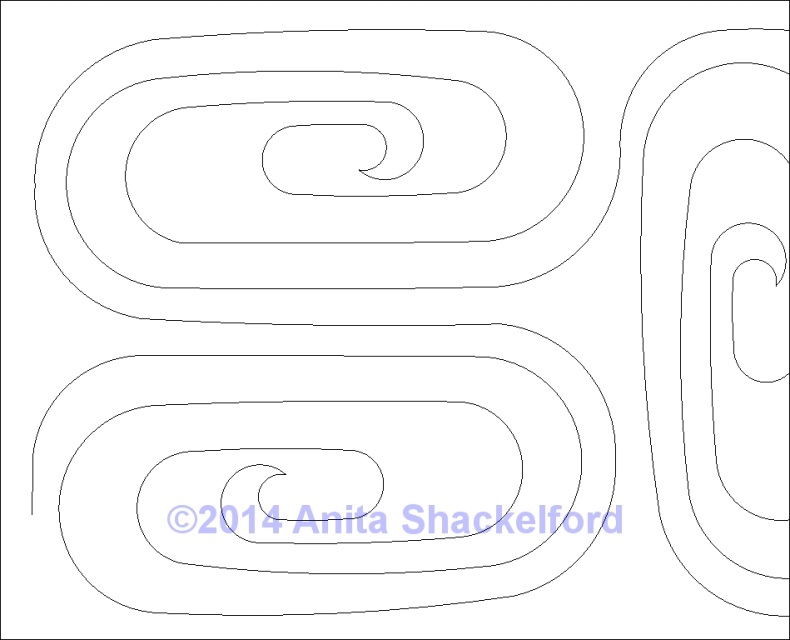 Modern Set 4 Flat Spirals