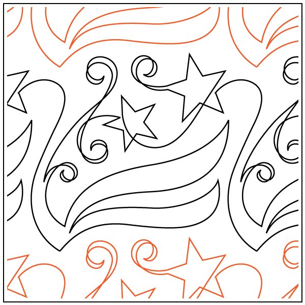 Star Spangled Allover Urban Elements